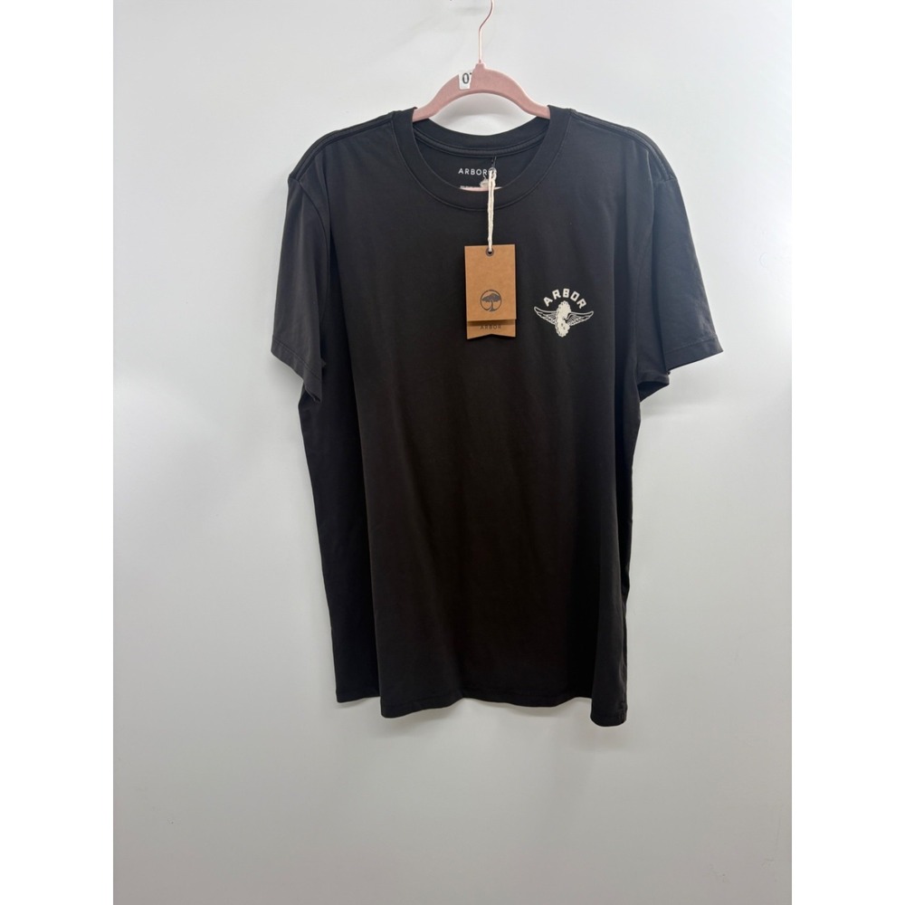 Vintage Arbor Woodwing SS Tee Shirt Men's Large Black Logo 100% Cotton - NWT